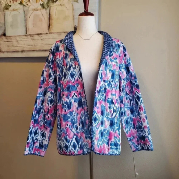 ALFRED DUNNER | Reversible Open Jacket/Shawl sz 16 NWT - Picture 1 of 7